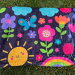 The one  with rainbows blanket