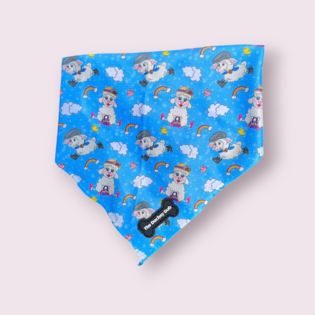 The one with the sheep cooling bandana