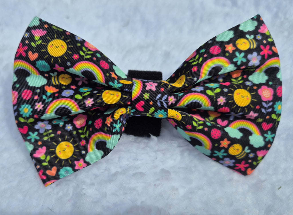 The one with the rainbows bow