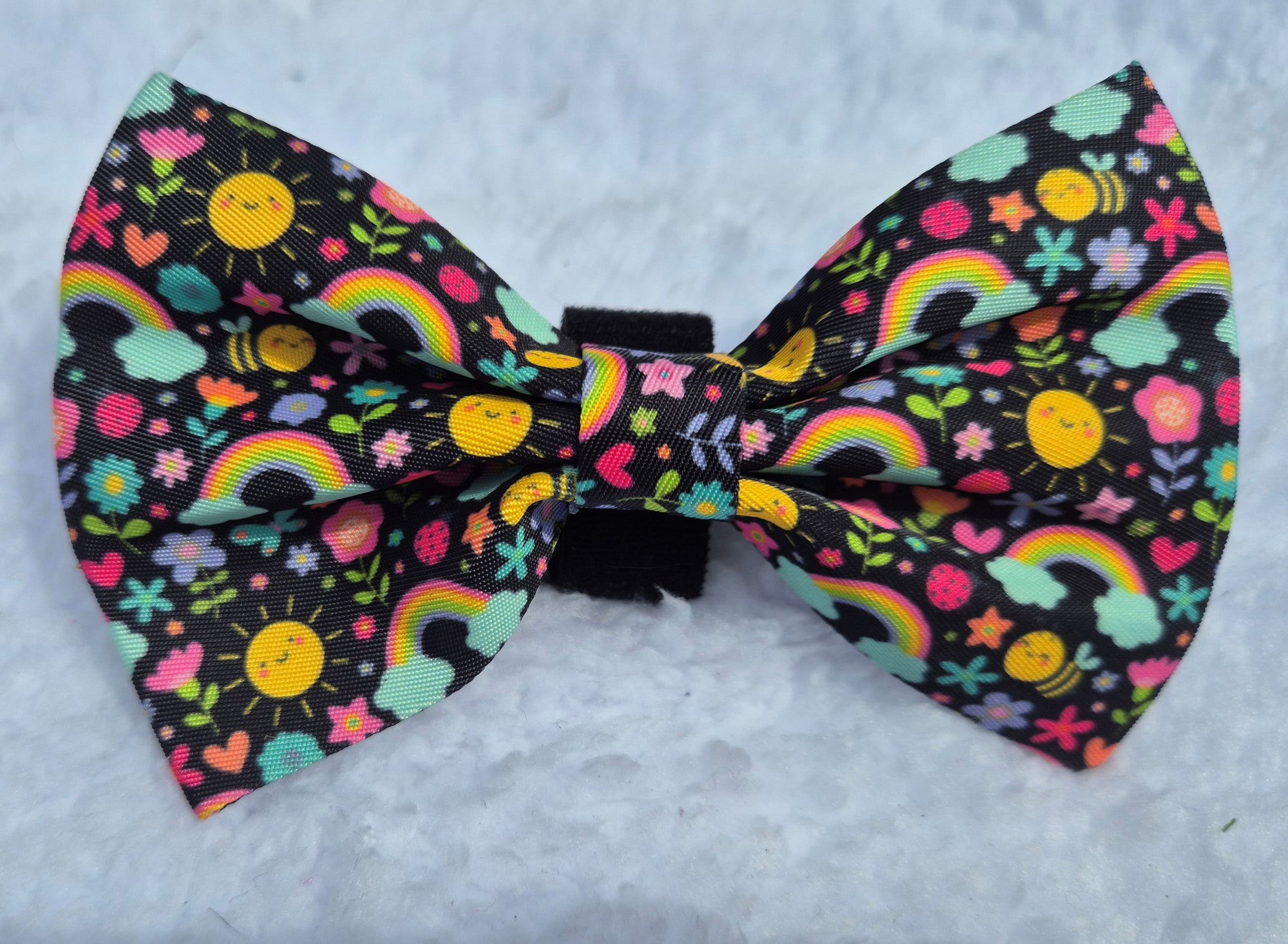 The one with the rainbows bow