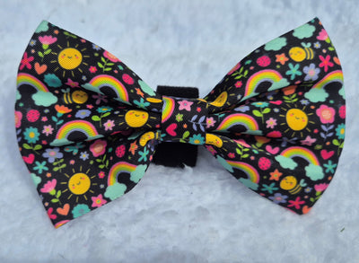 The one with the rainbows bow