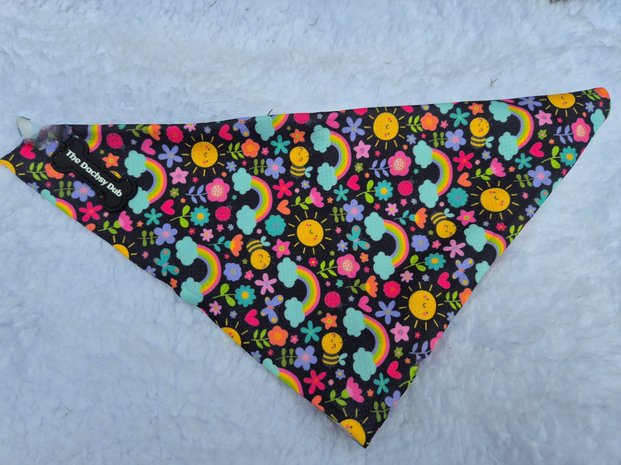 The one with the rainbows bandana