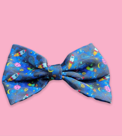 The one with the space ships bow tie